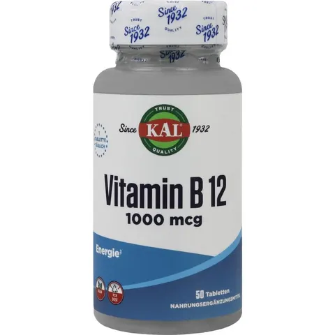 Supplementa KAL Vitamin B12 1000 mcg Tabletten – Bild 1