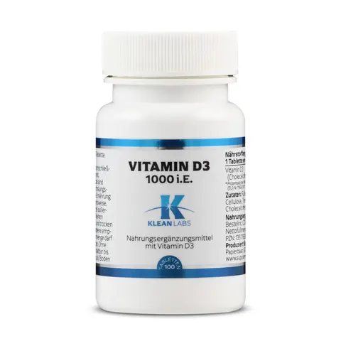 Klean Labs Vitamin D 1000 i.E. Tabletten – Bild 1
