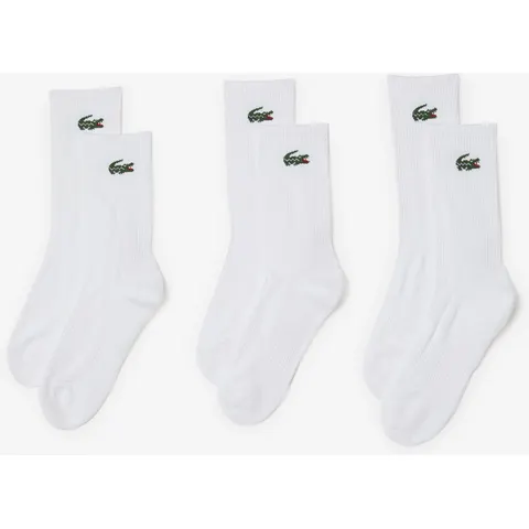 Lacoste Chaussette X3 Crew Logo Wit Dames 39/42 – afbeelding 1
