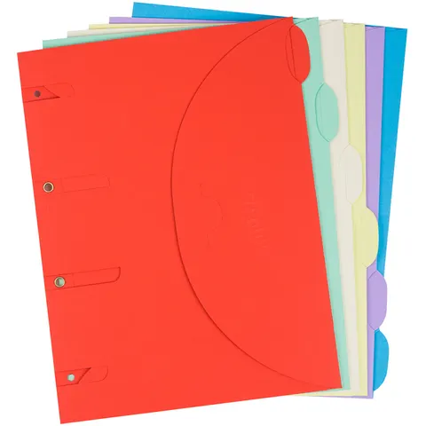 Smartfolder geperforeerde opbergmappen A4 assorti 6 stuks – afbeelding 1
