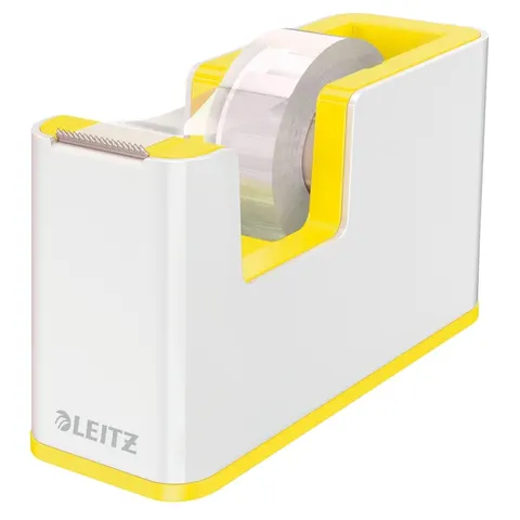 Plakbandhouder Leitz WOW wit/geel – afbeelding 1