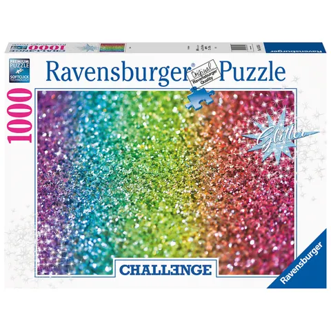 Puzzel Ravensburger Glitter challenge 1000 stukjes – afbeelding 1