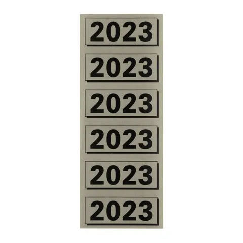Rugetiket elba 2023 57x25mm grijs – afbeelding 1