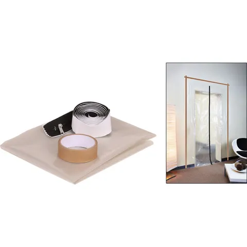 Wolfcraft stofdeur met rits 2200x1250mm – afbeelding 1