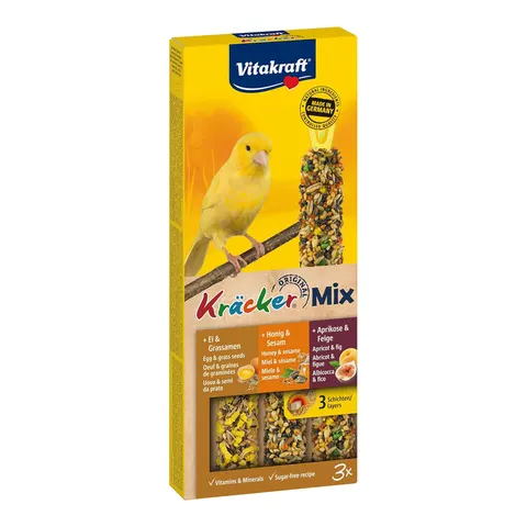 Vitakraft Kracker Mix Egg, Fruit, Honey 3 Pieces – image 1