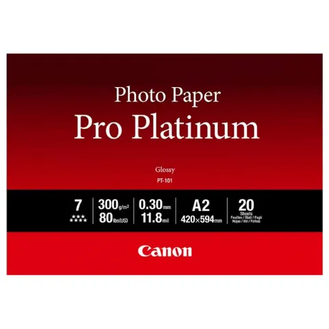 CANON PT-101 Fotopapier Pro Platinum A2 – Bild 1