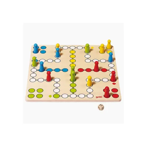 Bordspel: Ludo 28x28cm, hout, 4+ – afbeelding 1