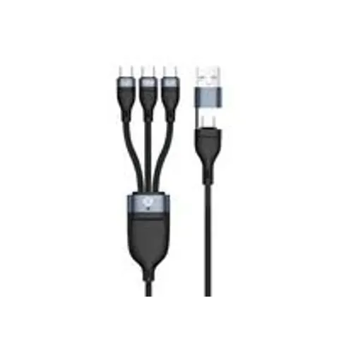 CONCEPTRONIC Kabel USB-C/-A2.0->3xUSB-C 480Mbs 1.50m sw – Bild 1