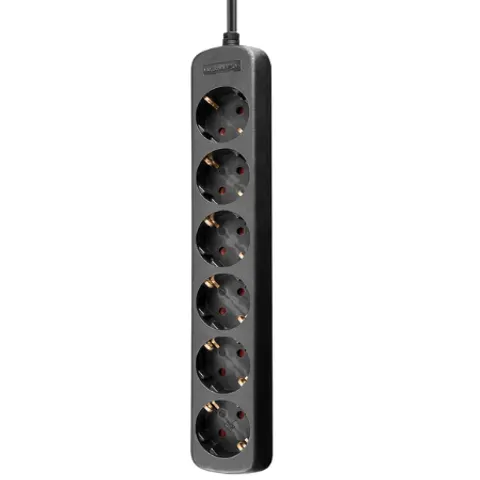 Goobay Stopcontact w. 6 stopcontacten - 5 m – afbeelding 1