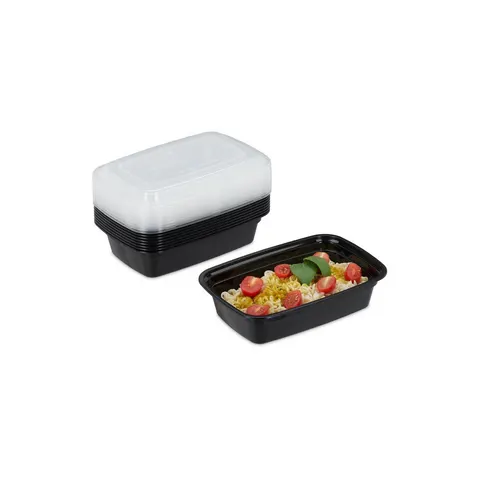 Meal prep bakjes - set van 10 - 1 liter – afbeelding 1