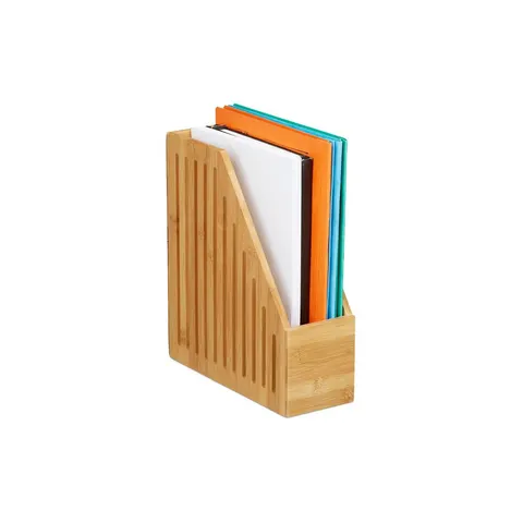 tijdschriftenhouder A4 - bamboe - 30x10x26,5 cm – afbeelding 1