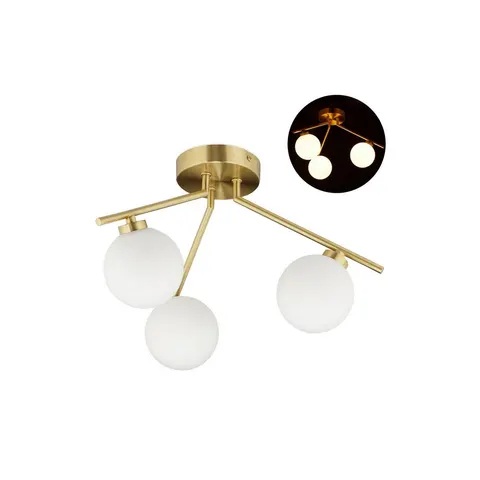 Plafondlamp glas - 3 bollen - G9-fitting – afbeelding 1