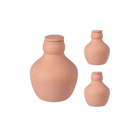 Olla - set van 3 - 500 ml - terracotta – afbeelding 1