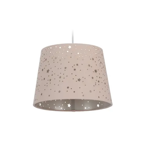 Hanglamp sterren - kinderkamer - E27 - roze – afbeelding 1