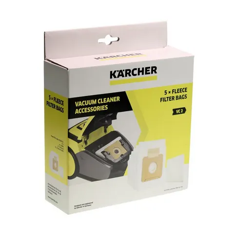 Kärcher vliesfilterzak set VC 2 - Stofzuigerfilter – afbeelding 1