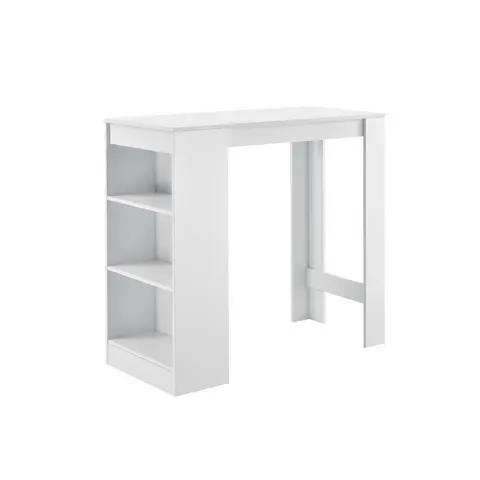 Bartafel met 3 planken 110x50x103 cm wit – afbeelding 1