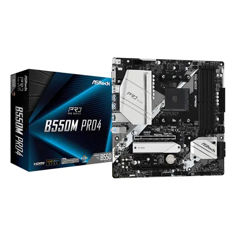 ASRock B550M Pro4 – Schwarz – Bild 1