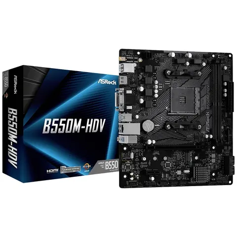 ASRock B550M-HDV – Schwarz – Bild 1