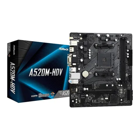 ASRock Placa Base A520M-HDV – imagen 1