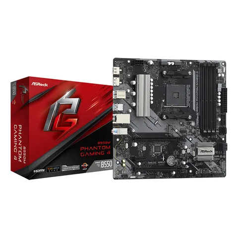 Carte Mère ASRock B550M Phantom Gaming 4 (AM4) Micro ATX – image 1