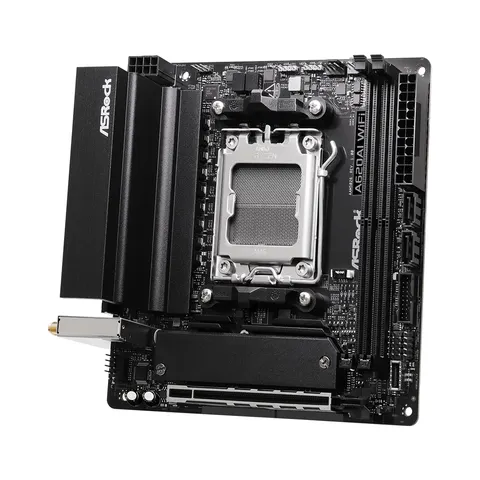 ASRock A620AI WiFi Mainboard – Schwarz – Bild 1