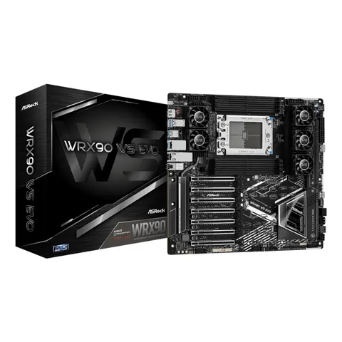 Asrock wrx90 ws evo - motherboard - e-atx / ssi eeb - socket – immagine 1