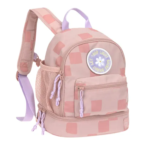 LÄSSIG Kinderrugzak Mini Pattern Party - Roze – afbeelding 1