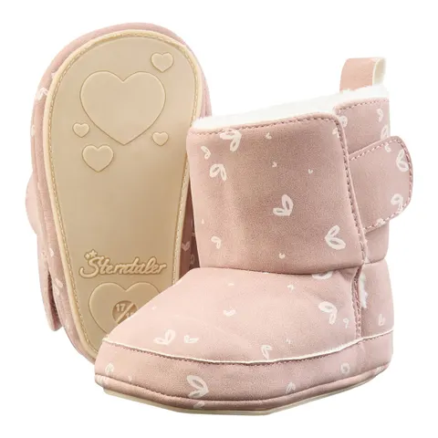 Winterschuhe mit Klettverschluss Herzen – rosa – 324492 – Bild 1