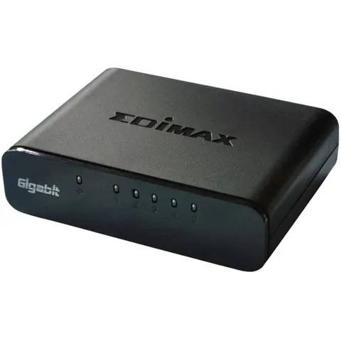 Switch de Red 5 Puertos Gigabit (Negro) - EDIMAX – imagen 1