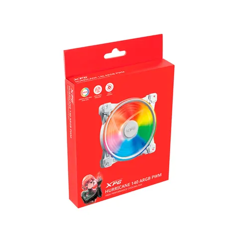 Xpg Hurricane Argb 120 Mm Ventilator Transparant – afbeelding 1