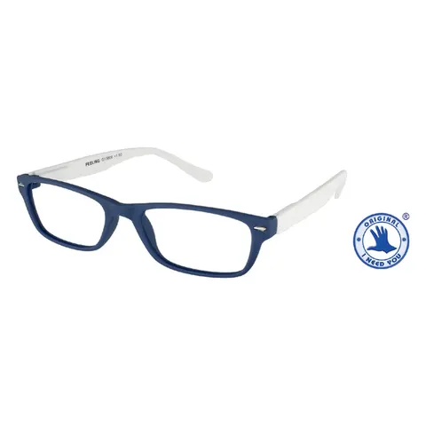 Leesbril I Need You +1.50 dpt Feeling blauw-wit – afbeelding 1