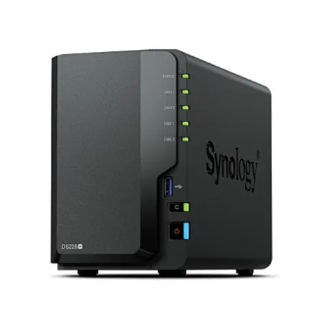 Synology DiskStation DS225+ 2 Bay NAS – Schwarz – Bild 1