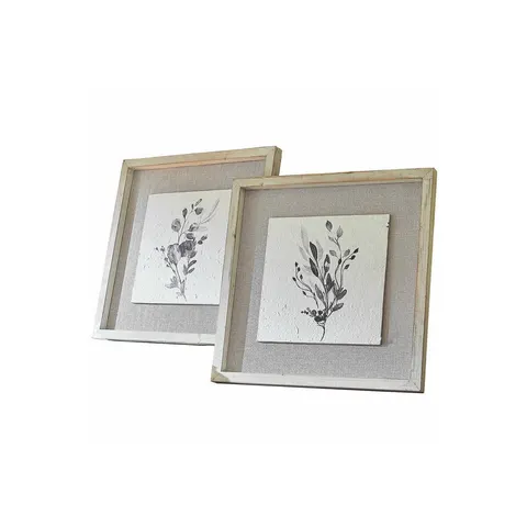 LOBERON Afbeelding set van 2 Ylivane wit – afbeelding 1