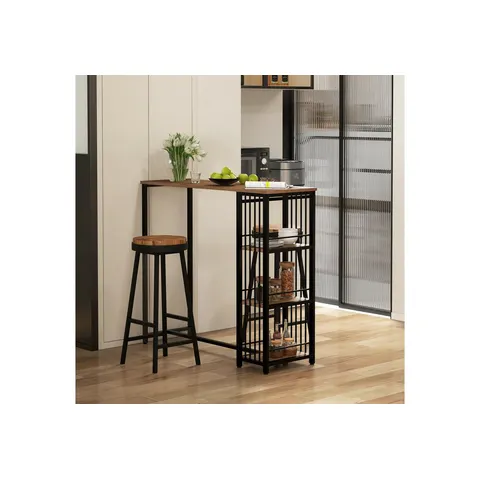 HOMCOM Bartisch mit 3 Ablagefächern 83A-017V00 – afbeelding 1