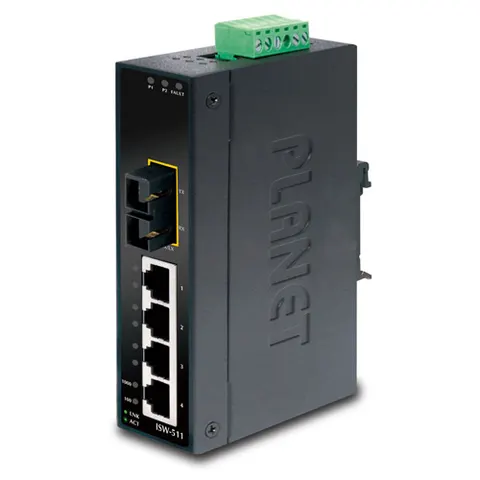 PLANET 4+1 100FX Port Multi-mode Industrial Ethernet Switch – 688652 – Bild 1