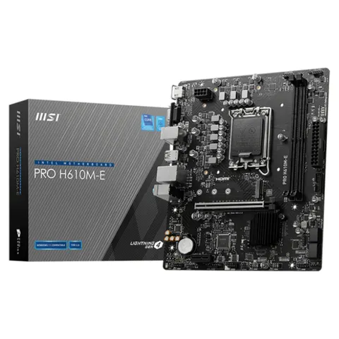 MSI PRO H610M-E – Schwarz – Bild 1