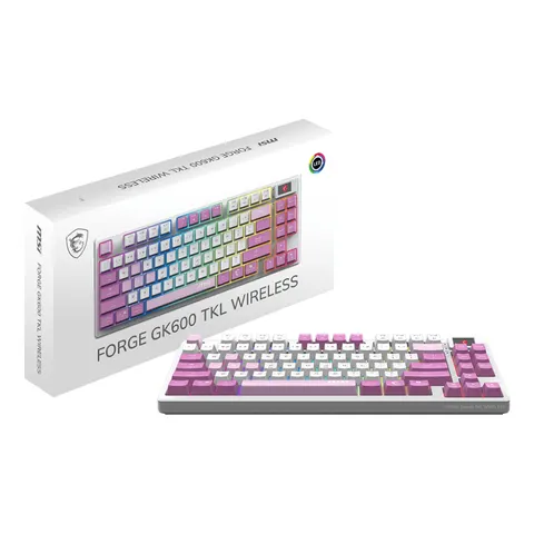 MSI GK600TKL VI - Gaming keyboard, wireless, RGB, TKL, DE – image 1