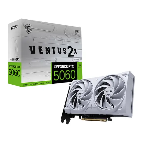 MSI GeForce RTX 5060 8G VENTUS 2X OC WHITE – Weiß – Bild 1