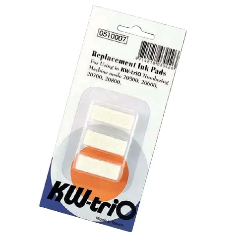 Stempelkussen KW-trio numeroteur 3 stuks – afbeelding 1