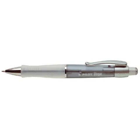 Balpen PILOT Vega medium transparant zwart – afbeelding 1
