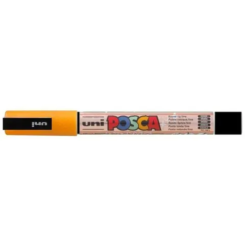 Paintmarker Uni POSCA PC3M fijn glitter oranje – afbeelding 1