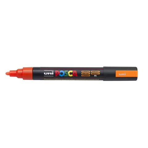 Paintmarker Uni POSCA PC5M medium fluor oranje – afbeelding 1