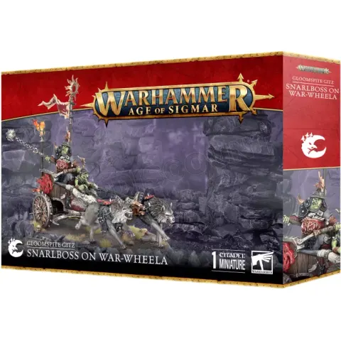 Gloomspite Gitz Snarlboss On War-Wheela – afbeelding 1