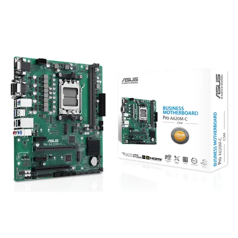 Asus Pro A620M-C-CSM Amd A620 Gniazdo AM5 micro Atx – zdjęcie 1