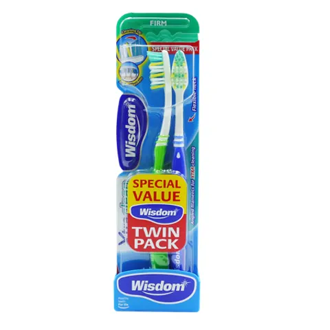 Wisdom Extra Clean Firm Tandenborstels – 2 st – afbeelding 1