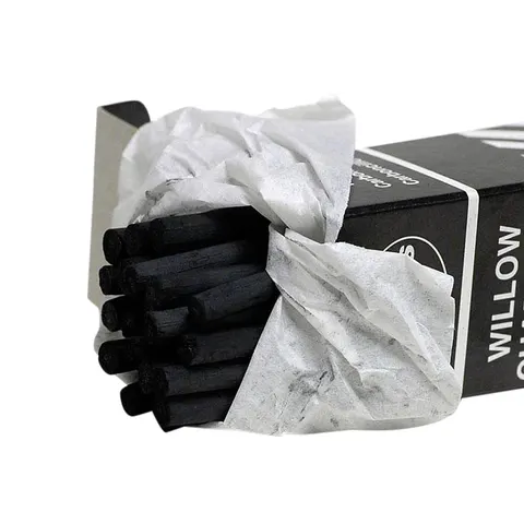 Houtskool coates 5-6mm 25st – afbeelding 1