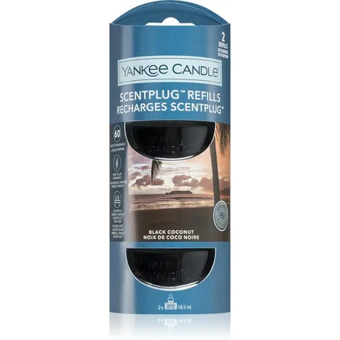 Yankee Candle Black Coconut aroma-diffuser navulling 2x18.5 ml – afbeelding 1