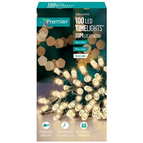 Premier 100 LED accu-kettinglamp - 10 meter – afbeelding 1
