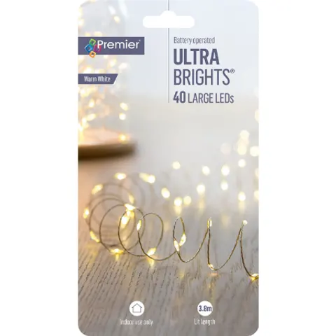 Premier 40 LED Batterij Kettinglamp - 3 9 meter – afbeelding 1