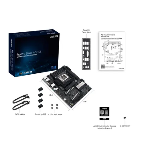 ASUS Pro WS Z890-ACE SE Mainboard – Schwarz – Bild 1